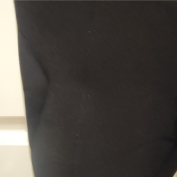 Zara Black High Waisted Pull On Seamed Leggings with Gold Buttons Ponte Pants - Picture 8 of 9